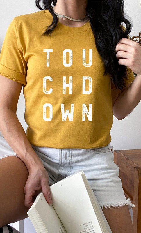 Retro Touchdown Graphic Tee T-Shirt