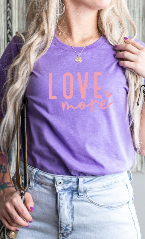 Love More Heart PLUS SIZE Graphic Tee T-Shirt