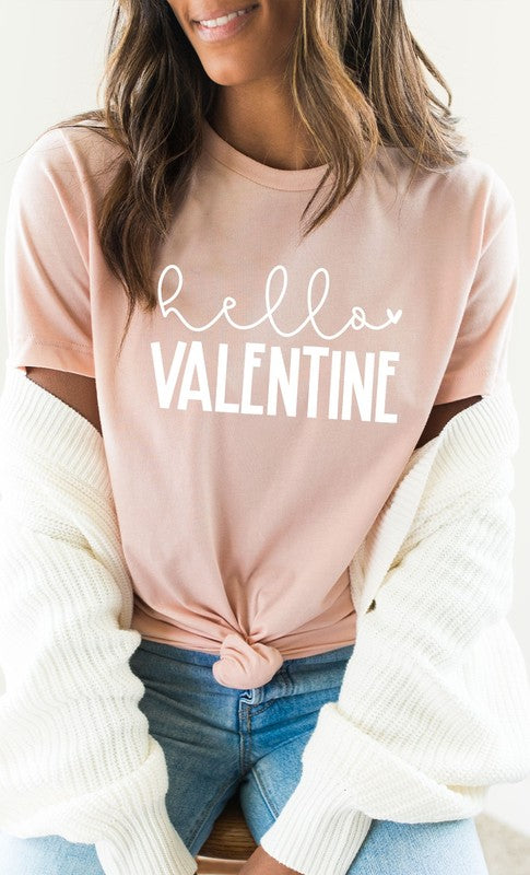 Hello Valentine PLUS SIZE Graphic Tee T-Shirt