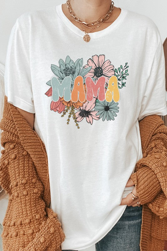 Floral Bouquet Mama Spring Graphic Tee