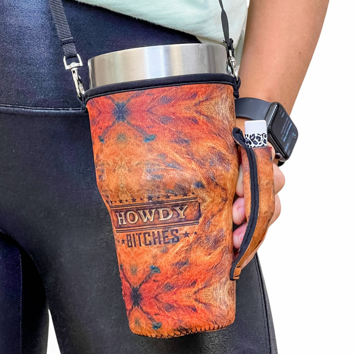 30oz Large Coffee Handler™ W/ Carrying Strap