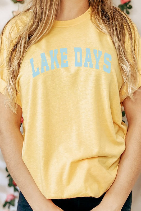 Lake Days Summer Fun Water Vacation Graphic Tee