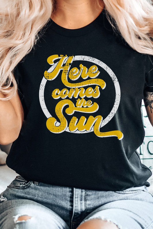 Here Comes The Sun Summer Spring Graphic Tee T-Shirt