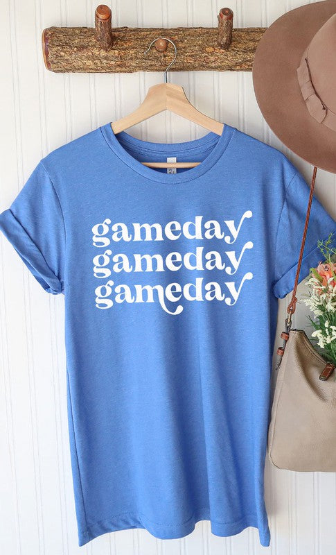 Distressed Game Day Graphic Tee T-Shirt PLUS