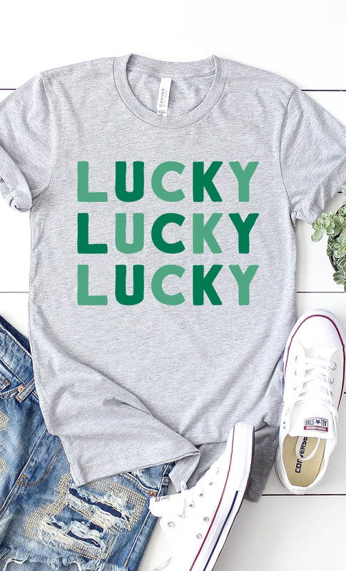 Retro Lucky Grid Graphic Tee T-Shirt