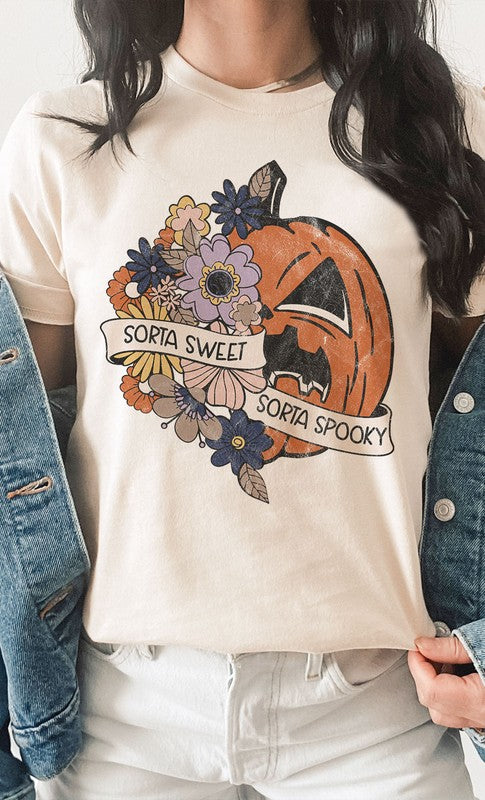 Sorta Sweet Sorta Spooky Graphic Tee T-Shirt PLUS