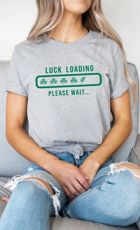 Clover Luck Loading St Patricks PLUS Graphic Tee T-Shirt