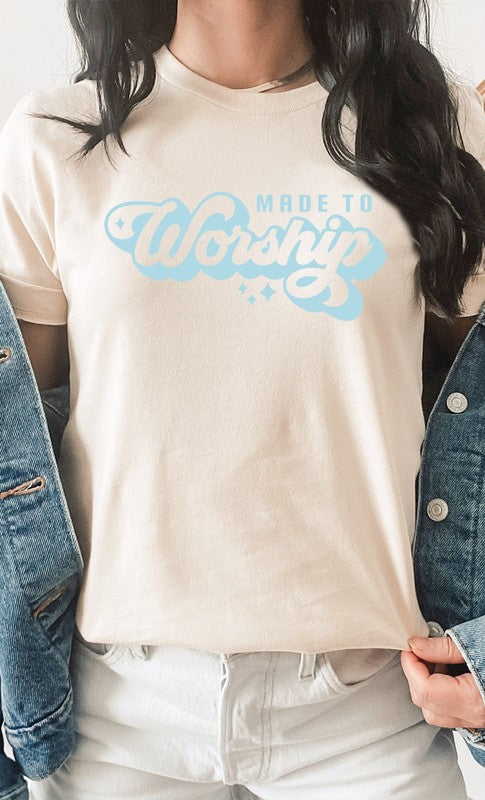 Made To Worship Spring Easter PLUS Graphic Tee T-Shirt