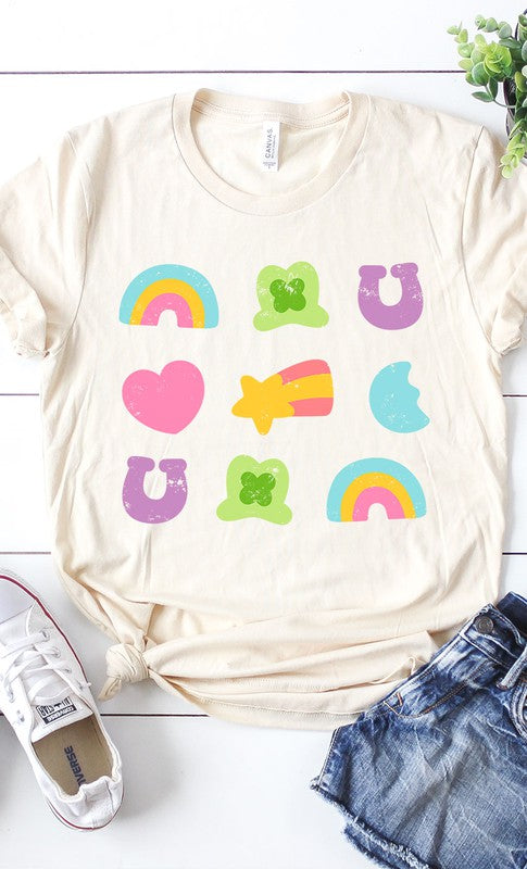 Vintage Lucky Charms Grid Graphic Tee