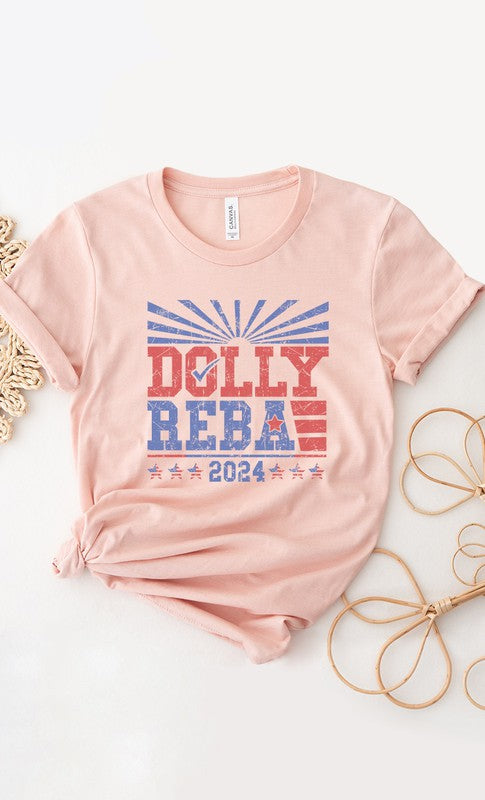 Dolly and Reba 2024 PLUS SIZE Graphic Tee T-Shirt