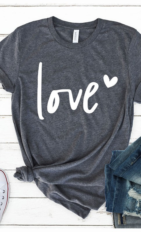 Love Graphic Tee T-Shirt PLUS