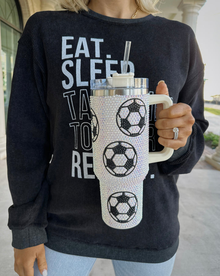 Crystal Soccer Tumbler