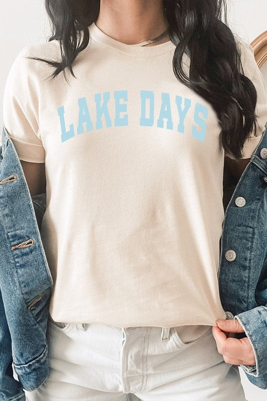 Lake Days Summer Fun Water Vacation Graphic Tee