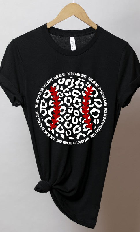 Leopard Baseball Graphic Tee T-Shirt