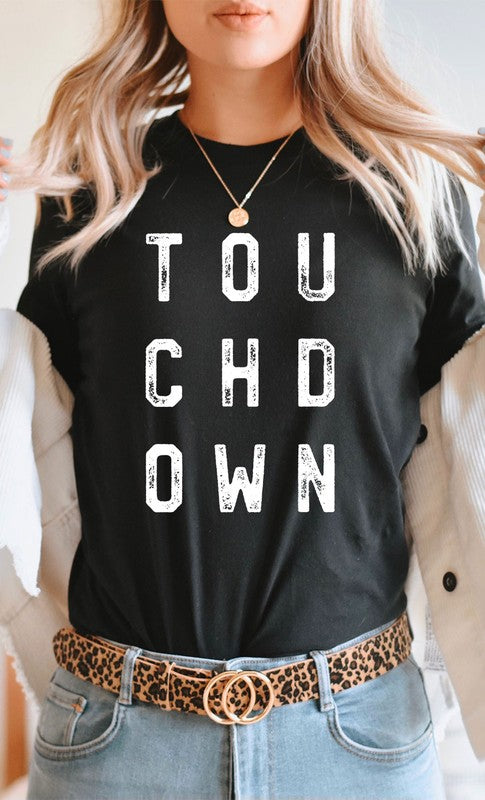 Retro Touchdown Graphic Tee T-Shirt