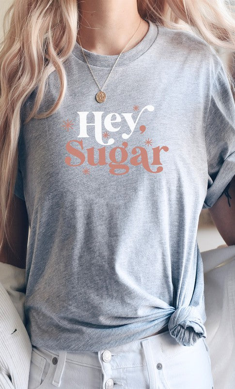 Hey Sugar Sparkle Valentines Day Graphic Tee