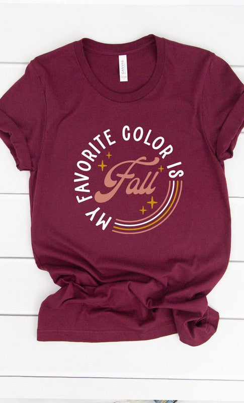 My Favorite Color is Fall Graphic Tee T-Shirt