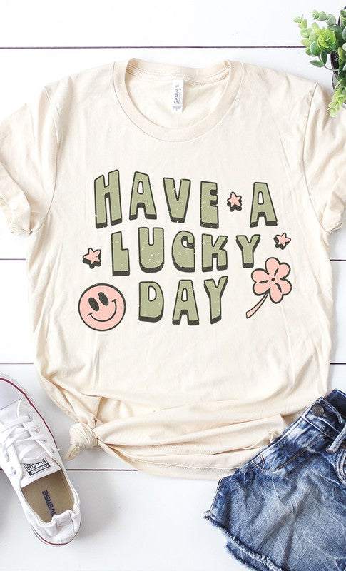 Retro Have a Lucky Day Graphic Tee PLUS