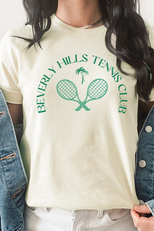 Beverly Hill Tennis Club Palm Trees Graphic Tee