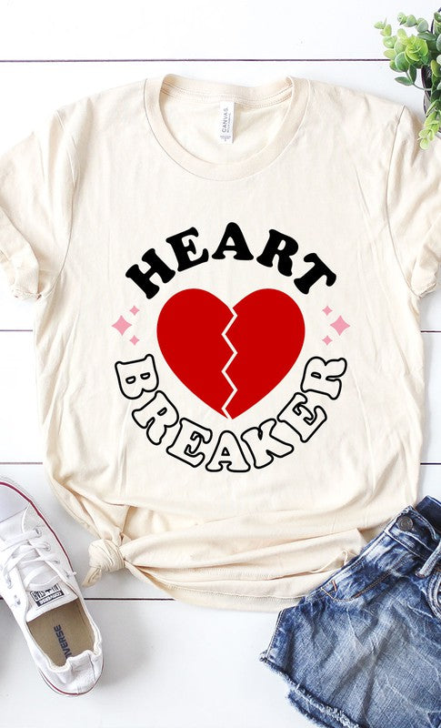 Retro Heart Breaker Graphic Tee