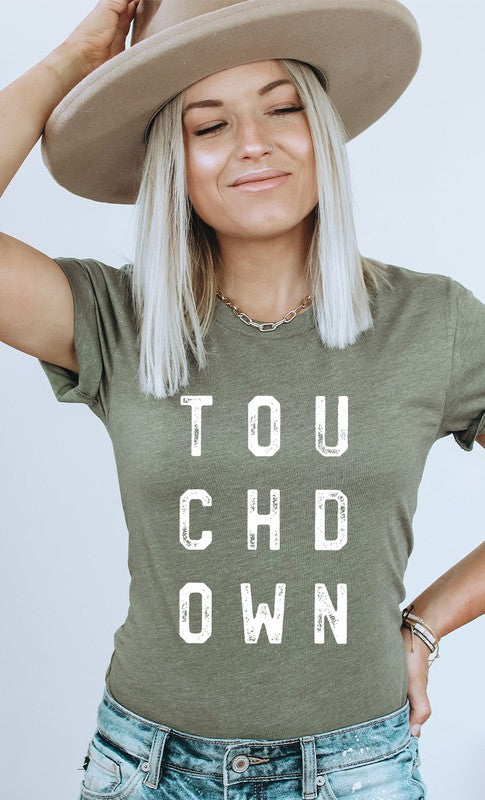 Retro Touchdown Graphic Tee T-Shirt PLUS