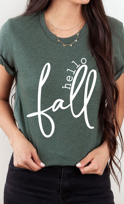 Hello Fall PLUS SIZE Graphic Tee T-Shirt