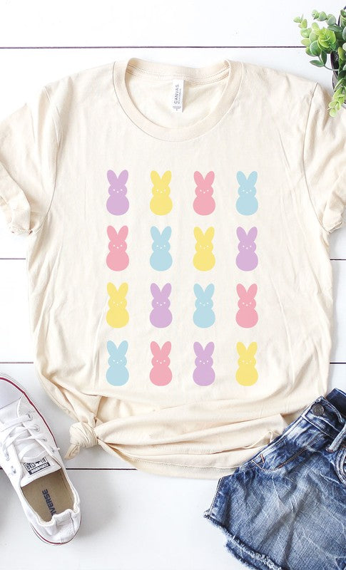 Peeps Bunnys Grid Graphic Tee T-Shirt