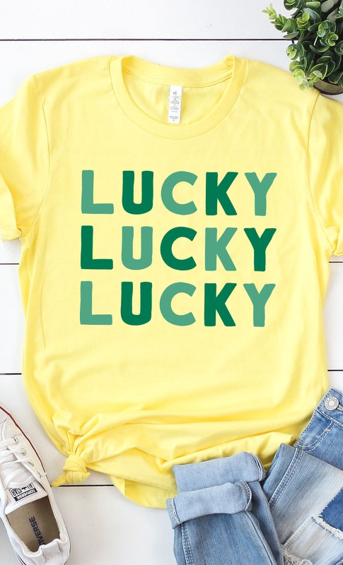 Retro Lucky Grid Graphic Tee T-Shirt PLUS