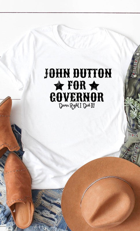 John Dutton For Governer Graphic Tee T-Shirt