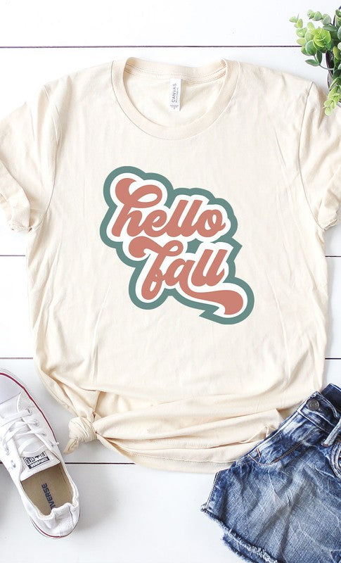 Retro Happy Fall PLUS Graphic Tee T-Shirt