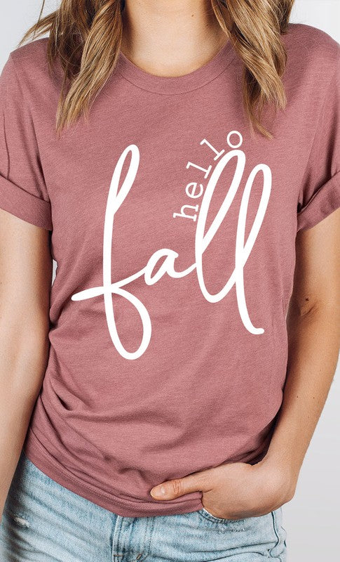 Hello Fall PLUS SIZE Graphic Tee T-Shirt