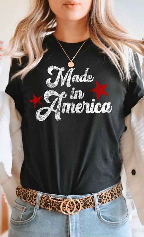 Vintage Made in America Graphic Tee T-Shirt PLUS