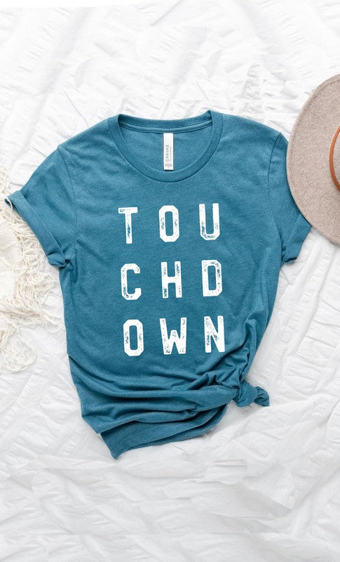 Retro Touchdown Graphic Tee T-Shirt