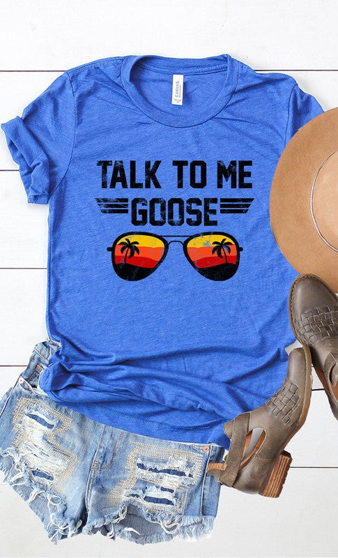 Talk to Me Goose Sunset Graphic Tee T-Shirt