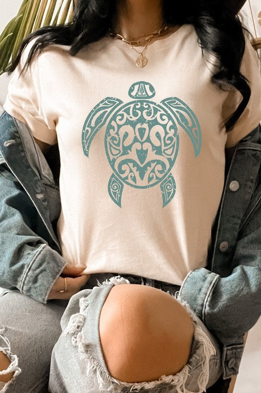 Sea Turtle Ocean Creature Summer Graphic Tee