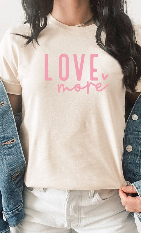 Love More Heart PLUS SIZE Graphic Tee T-Shirt