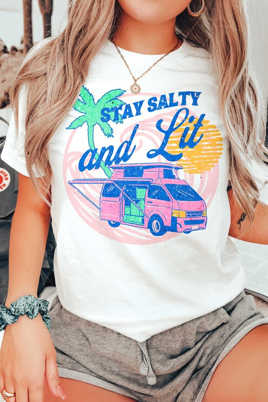 STAY SALTY AND LIT Graphic Tee