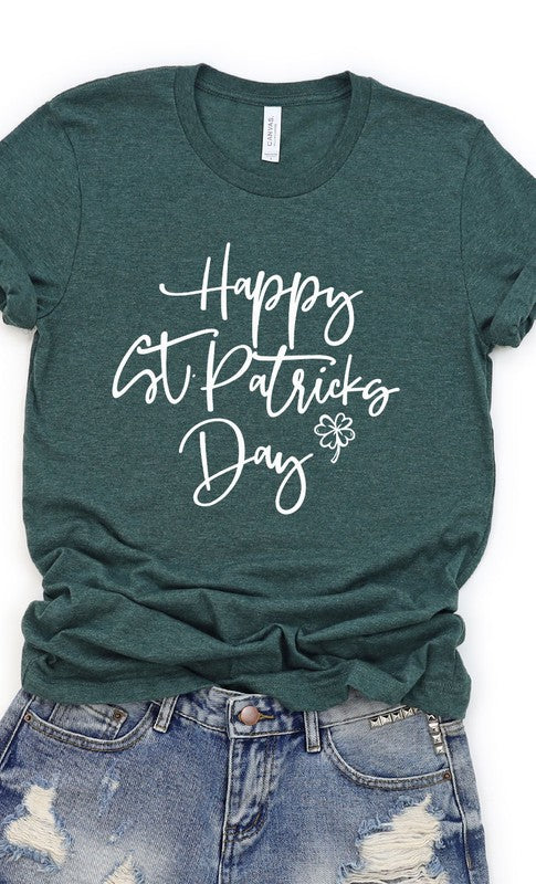 Happy St Patricks Day Graphic Tee T-Shirt