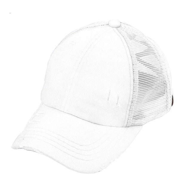 C.C Multi Level Crisscross Pony Cap