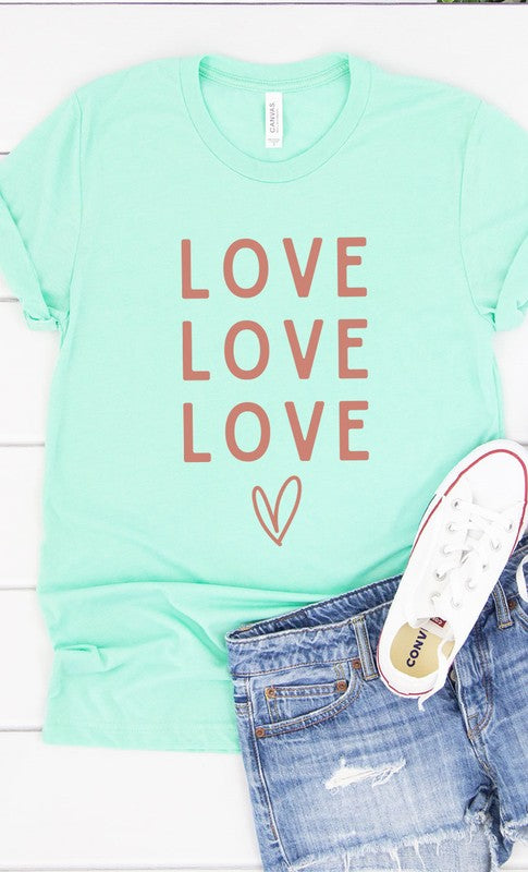 Love Repeat Graphic Tee T-Shirt PLUS