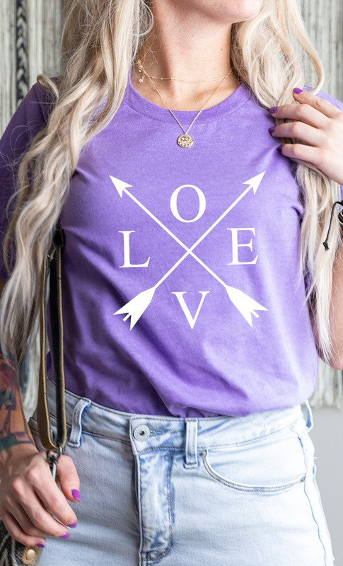 Love Arrows Valentines Day PLUS SIZE Graphic Tee T-Shirt