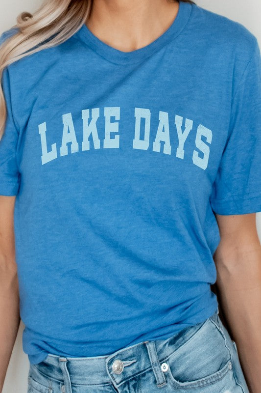 Lake Days Summer Fun Water Vacation Graphic Tee