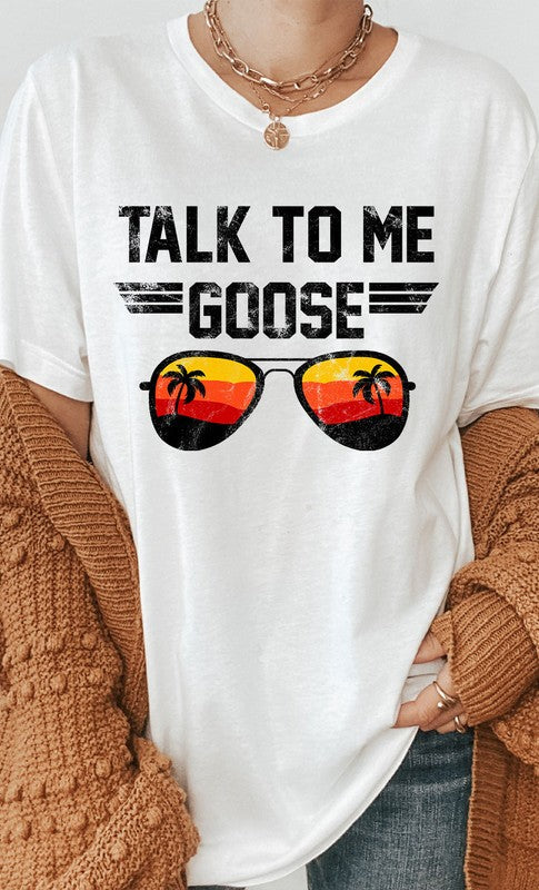 Talk to Me Goose Sunset Graphic Tee T-Shirt