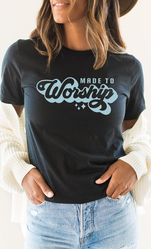 Made To Worship Spring Star Easter Graphic Tee T-Shirt