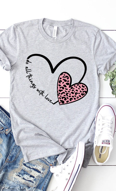 Do All Things With Love Graphic Tee T-Shirt