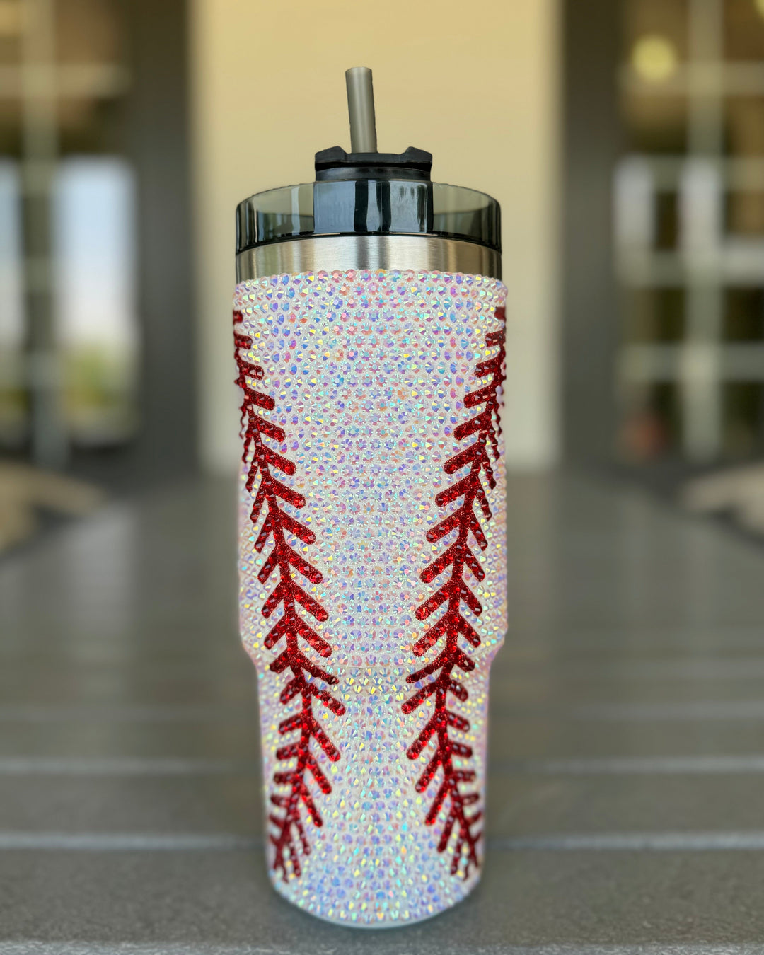 Crystal BASEBALL "Blinged Out" Tumbler