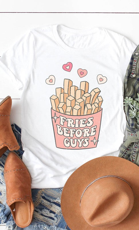 Retro Fries Before Guys Graphc Tee