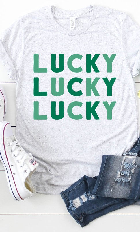 Retro Lucky Grid Graphic Tee T-Shirt