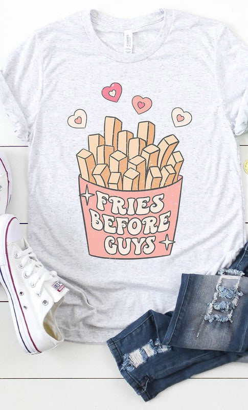 Retro Fries Before Guys Graphc Tee