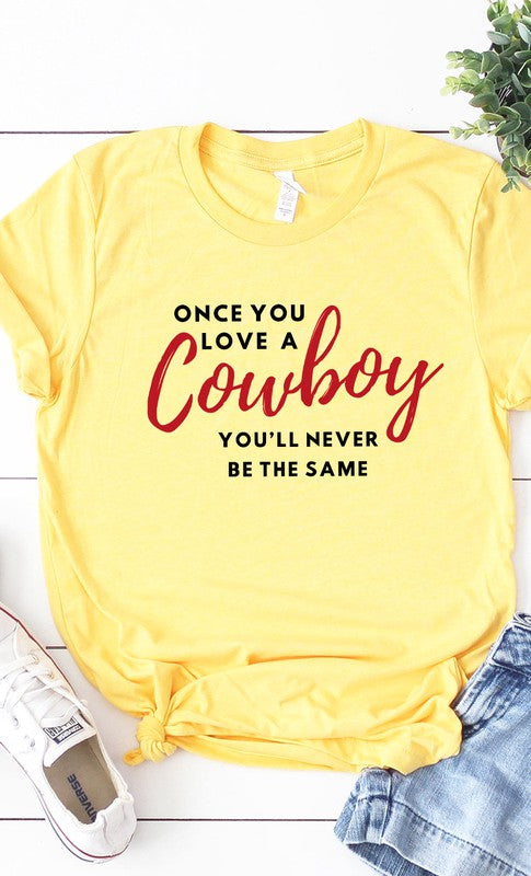 Love A Cowboy Graphic Tee T-Shirt PLUS